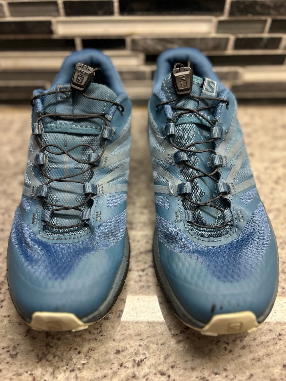 Salomon Womens Sense Ride 2 Blue Trail/athletic shoe size 7